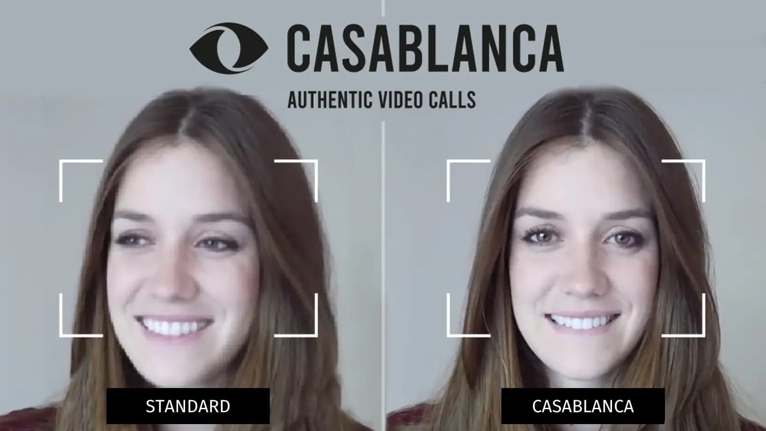 Vergleich: Standard-Videocall gegenüber Videocall mit Casablanca.